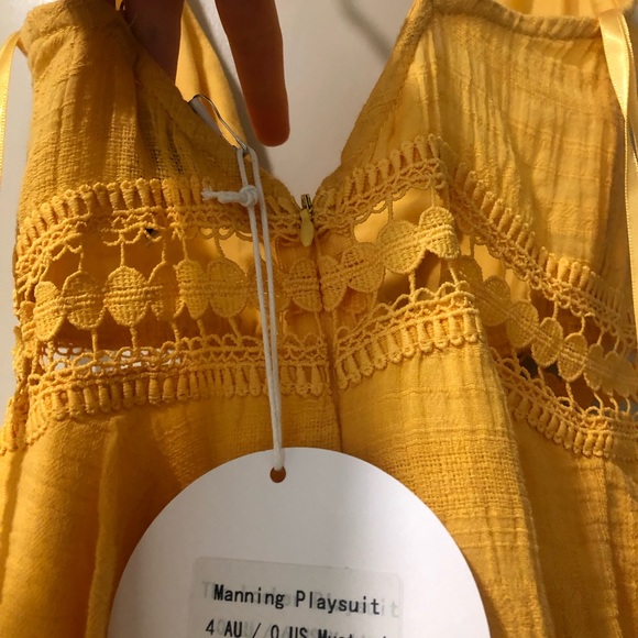 Princess Polly yellow romper - Picture 6 of 7